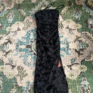 Black maxi floral dress size S